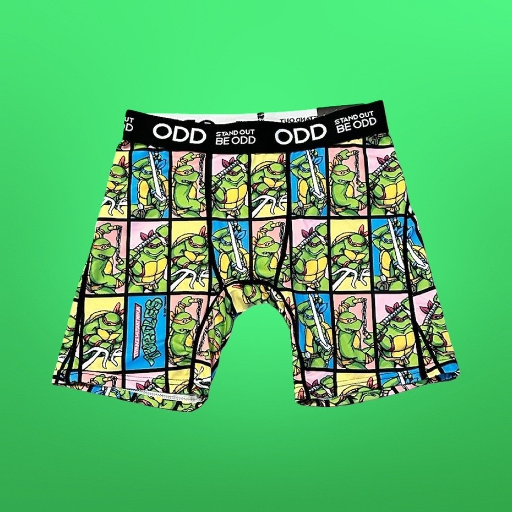 ODD Teenage Mutant Ninja Turtles Boxer Briefs TMNT Underwear Mens Size Small